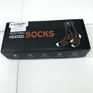Electric Heated Socks - Black Size XL Unisex